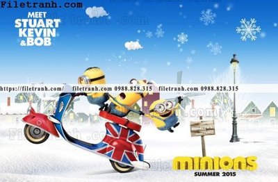 Tải file gốc in lụa buc tuong nen hoat hinh tre em719 siêu nét