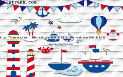 File tranh gốc buc tuong nen hoat hinh tre em766 (bản quyền) file PSD