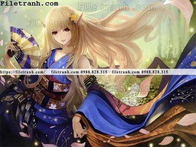 File gốc buc ve nhan vat anime trong game 231 (in tráng gương) nghệ thuật