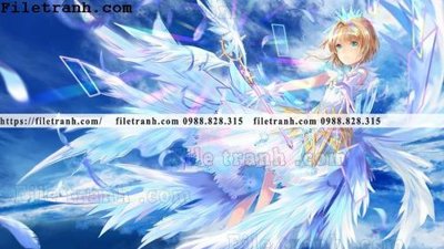 File tranh buc ve nhan vat anime trong game 292 (bản gốc) treo phòng ăn