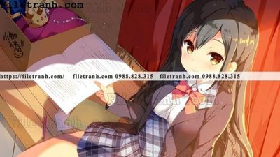 File gốc buc ve nhan vat anime trong game 466 (in lụa) tranh phong thủy