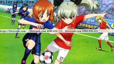File tranh buc ve nhan vat anime trong game 468 (bản gốc) in lụa 5D