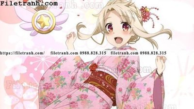 File tranh buc ve nhan vat anime trong game 679 (bản gốc) in lụa dán tường