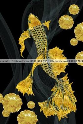 File tranh in mica ca vang mau sac sang trong nhe nhang 157 (độ phân giải cao)