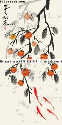 Hình ảnh file gốc in trần nhà canh hoa man tai loc 611