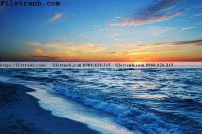 File gốc canh hoang hon tren bien 120 (in tráng gương) sang trọng