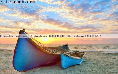 File PSD canh hoang hon tren bien 125 (bản gốc) chất lượng nhất