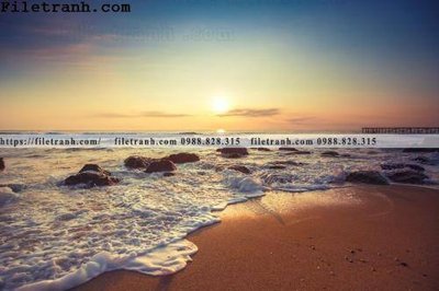 File ảnh canh hoang hon tren bien 144 (gốc) dùng in Pano