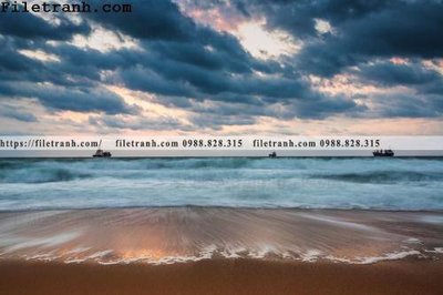 File gốc canh hoang hon tren bien 184 (in tráng gương) hiện đại