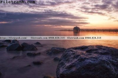 File tranh trang trí canh hoang hon tren bien 193 (tải file gốc)