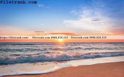 Ảnh gốc canh hoang hon tren bien 212 (độ nét cao) in mica