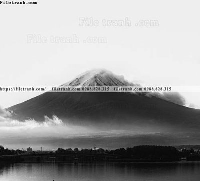 File tranh gốc in trần nhà canh tuyet tren dinh nui 576 3D