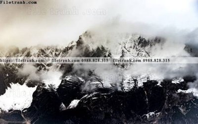 Tải file canh tuyet tren dinh nui 583 (gốc) in tranh tráng gương