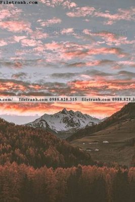 File tranh canh tuyet tren dinh nui 588 (gốc) chủ đề động vật