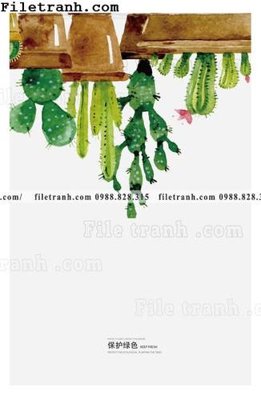 Tải file cay xanh tuoi nho 130 (gốc) in tranh tráng gương