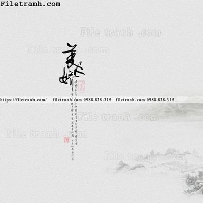 File in ấn cao cấp chim trung quoc thu phap 107 (file gốc)