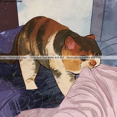 File in ấn chu meo ngo nghinh ve tay 514 chuyên nghiệp