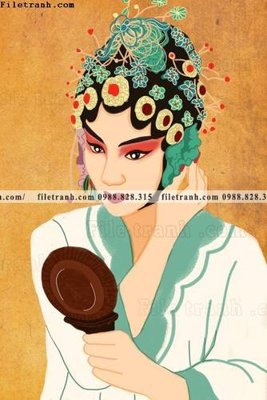 File PSD co gai trung quoc trang diem mat Kinh kich 506 (gốc) cho in quảng cáo