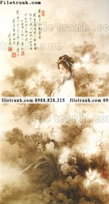 File tranh co gai trung quoc trang phuc co trang 608 (gốc) in film