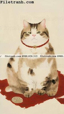 Hình ảnh file gốc in trần nhà con meo truu tuong 106