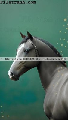 File tranh gốc con ngua truu tuong moi 125 (bản quyền) file PSD