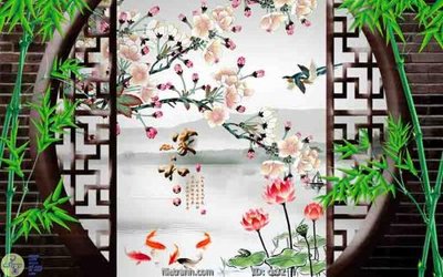 File tranh File gốc cửa sổ 3D CS32 (gốc) chủ đề tĩnh vật