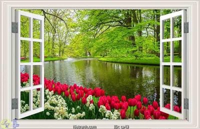 Download file tranh PSD File gốc cửa sổ 3D CS43 để chỉnh sửa