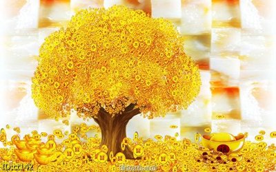 File gốc File tranh cây tiền CT142 (ảnh chi tiết) để in lụa