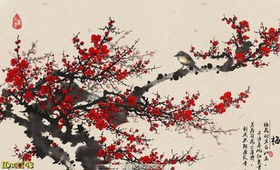 Tải file gốc File tranh cành đào CT143 (in khổ lớn) không mờ