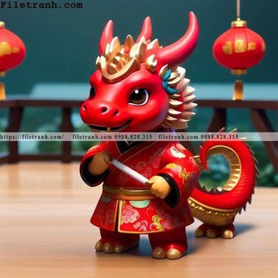 File tranh cung hoang dao tuoi Thin nam 2024 120 (file gốc) chủ đề phong thủy