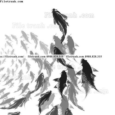 File gốc decor tranh bo tong hop 127 (in lụa) tranh phong thủy