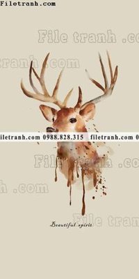 File tranh decor tranh bo tong hop 352 (bản gốc) in lụa 5D