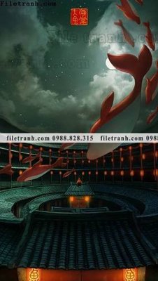 File tranh decor tranh bo tong hop 411 (bản gốc) in lụa 3D