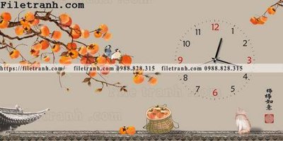 File tranh trang trí dong ho gop nha hang dep 126 (tải file gốc)