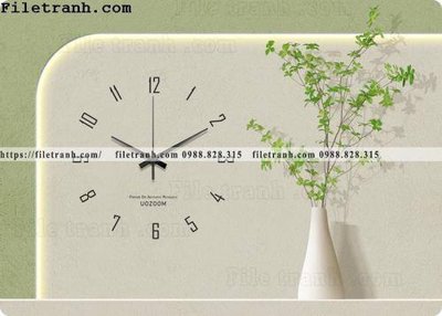 File tranh dong ho trang tri nha hang dep 120 (ảnh gốc) không bị mờ