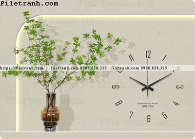 File gốc dong ho trang tri nha hang dep 125 (PSD/TIFF) độ phân giải cao