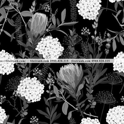 File tranh dong vat va hoa trang nha 132 (bản gốc) treo quán cafe