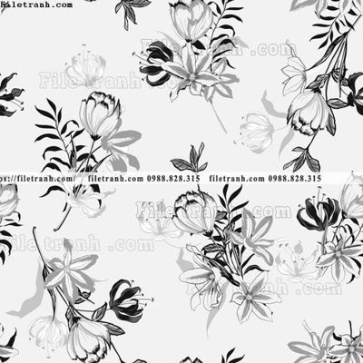 File gốc dong vat va hoa trang nha 213 (in lụa) họa tiết 3D