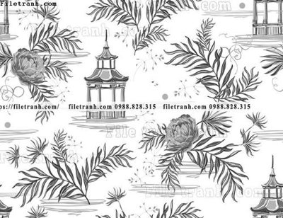 File gốc dong vat va hoa trang nha 256 (in tráng gương) sang trọng