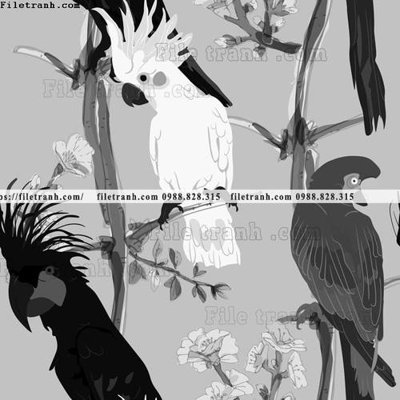 File tranh quảng cáo dong vat va hoa trang nha 291 (file gốc) chuyên nghiệp