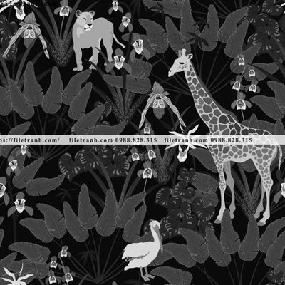 File gốc dong vat va hoa trang nha 298 (in lụa) chi tiết cao