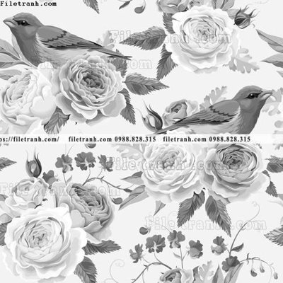 File tranh in trần 3D dong vat va hoa trang nha 319 (ảnh gốc)