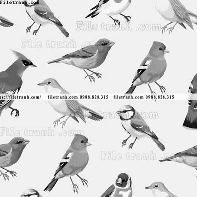 File gốc dong vat va hoa trang nha 322 (in tráng gương) ốp tường