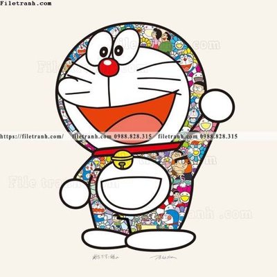File gốc in ấn doraremon 500 chuẩn màu CMYK