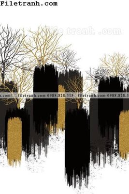 File tranh duong hinh hoc truu tuong 227 (bản gốc) in lụa 3D