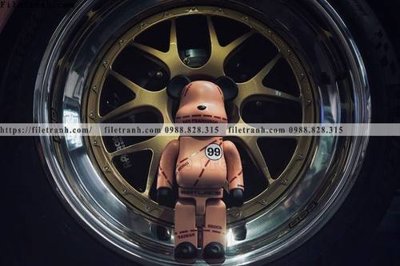 File gốc gau KAWS tranh treo 502 (ảnh chi tiết) để in lụa