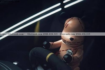 Chi tiết file ảnh gau KAWS tranh treo 506 sắc nét