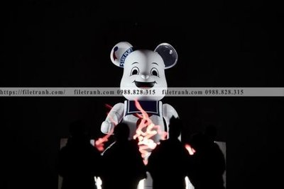 File gốc gau KAWS tranh treo 510 (trang trí) phòng ngủ