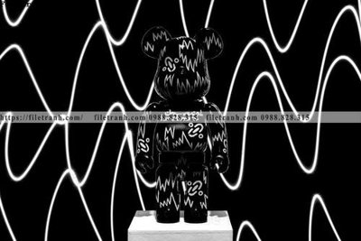 File ảnh gau KAWS tranh treo 513 (gốc) in decal dán tường