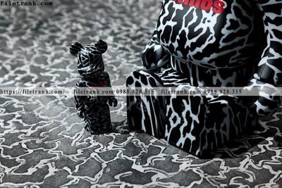 File tranh gau KAWS tranh treo 517 (gốc) in vải canvas